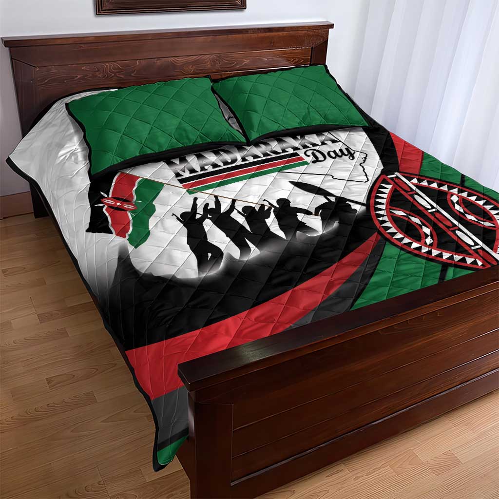 Kenya Quilt Bed Set Madaraka Day - Maasai Shield LT15