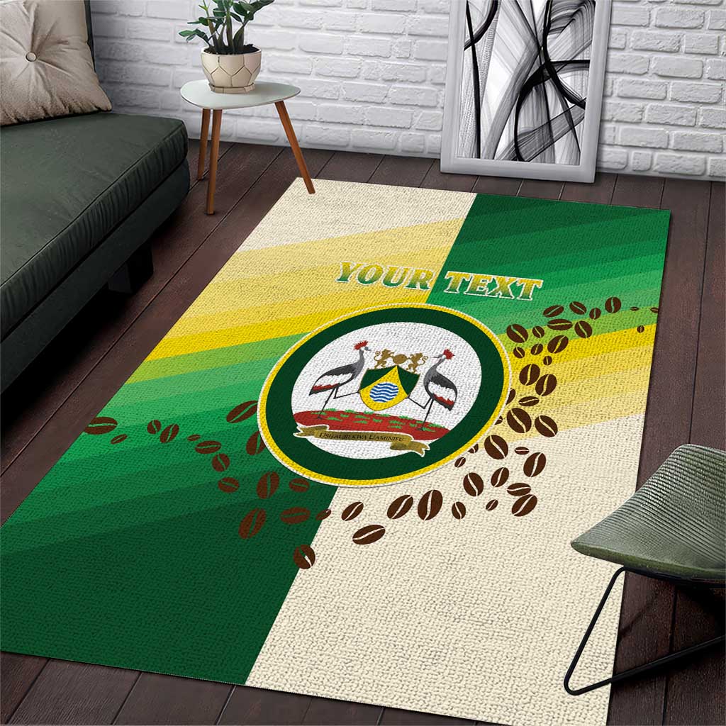 Personalised Nairobi Kenya Area Rug Coat Of Arms With Coffee LT15
