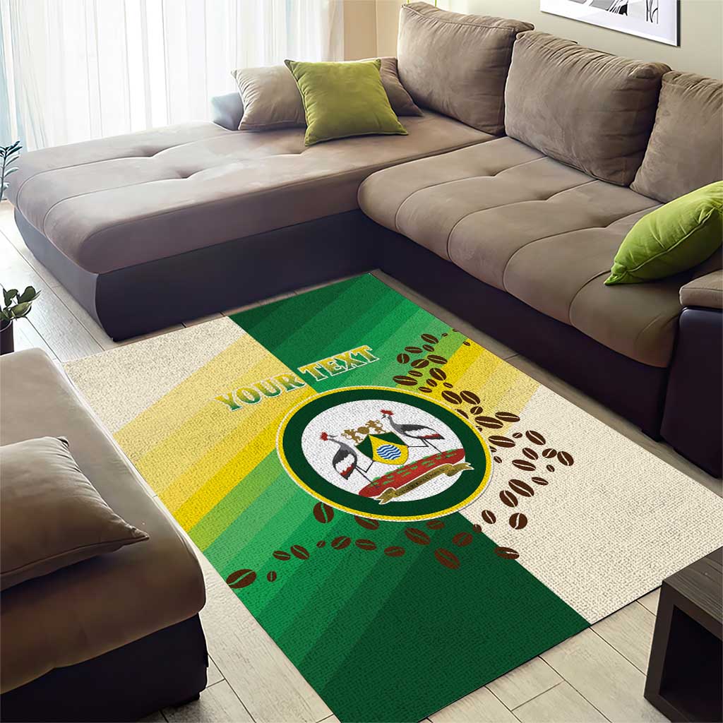 Personalised Nairobi Kenya Area Rug Coat Of Arms With Coffee LT15