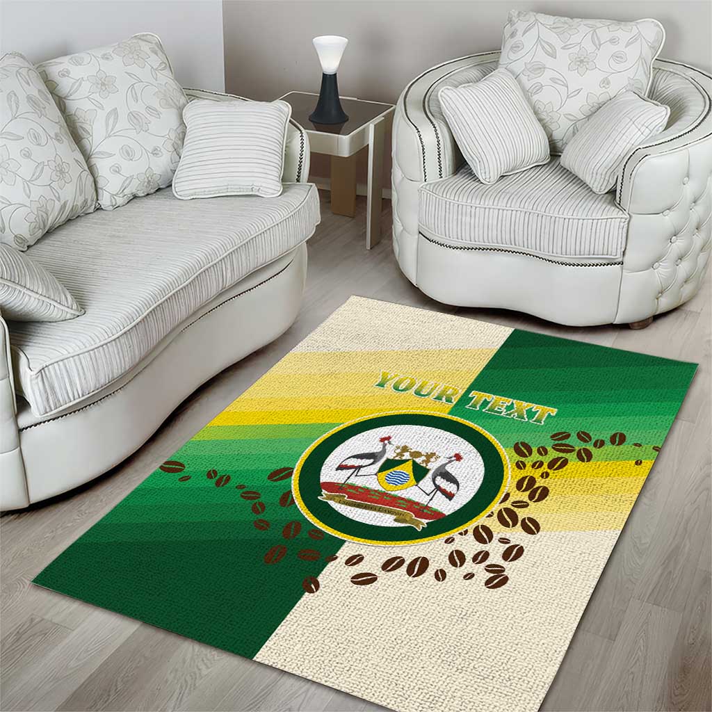 Personalised Nairobi Kenya Area Rug Coat Of Arms With Coffee LT15