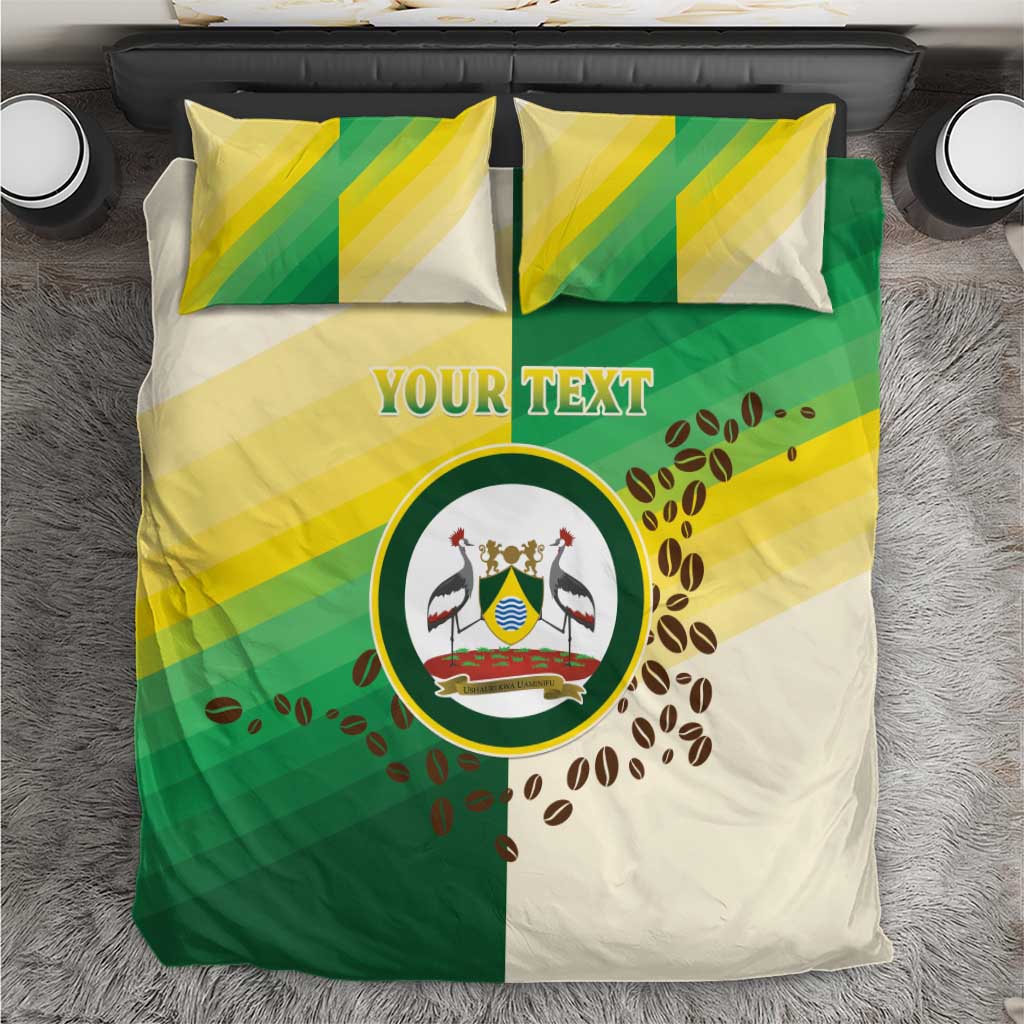 Personalised Nairobi Kenya Bedding Set Coat Of Arms With Coffee LT15