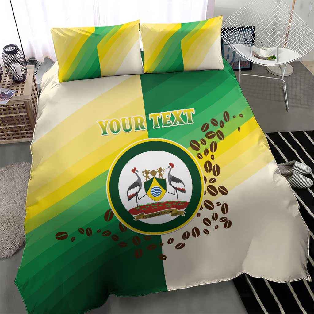 Personalised Nairobi Kenya Bedding Set Coat Of Arms With Coffee LT15