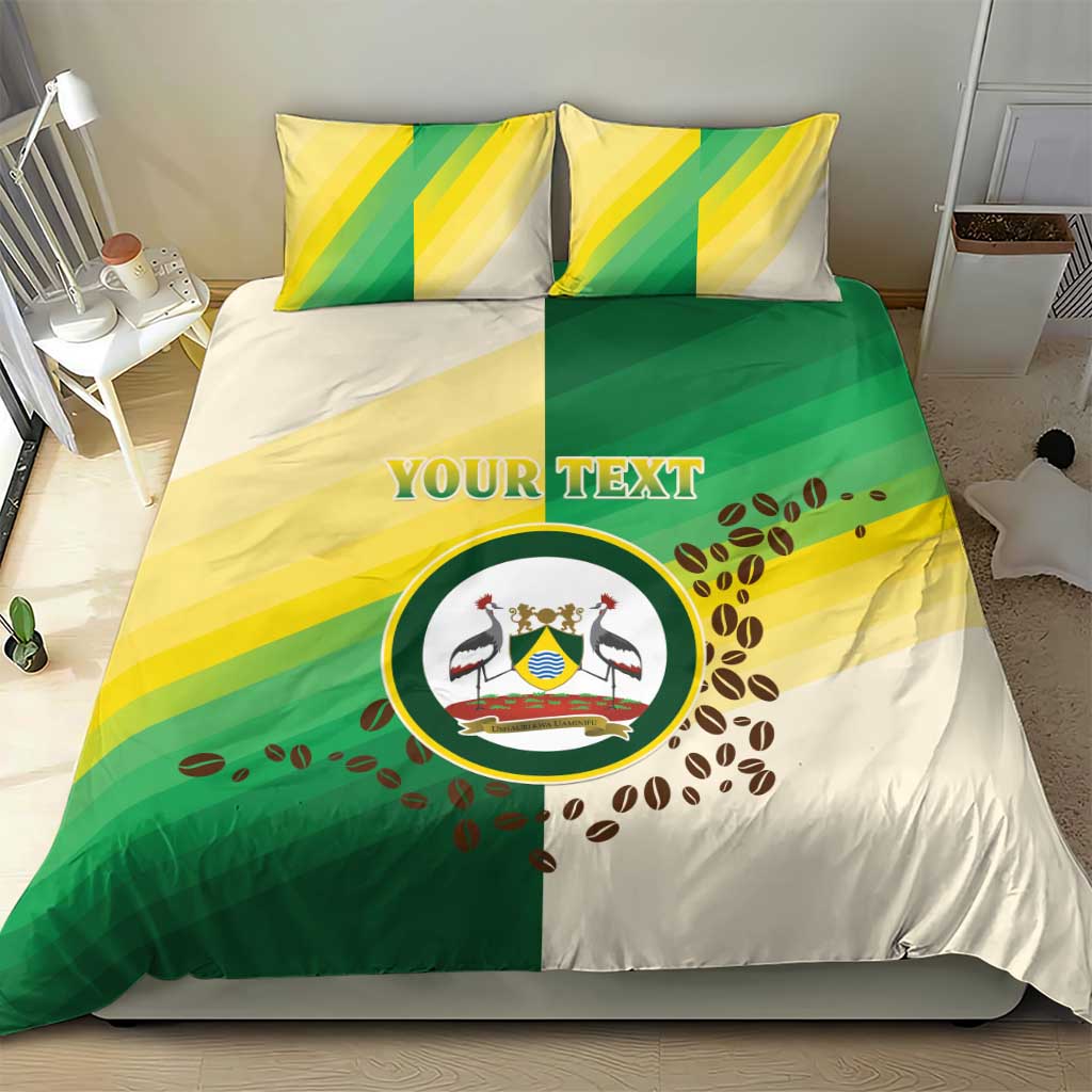 Personalised Nairobi Kenya Bedding Set Coat Of Arms With Coffee LT15