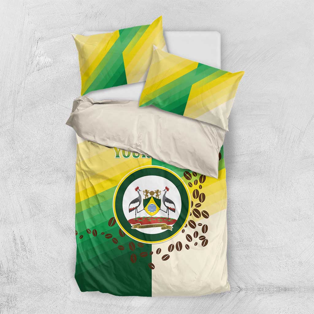Personalised Nairobi Kenya Bedding Set Coat Of Arms With Coffee LT15