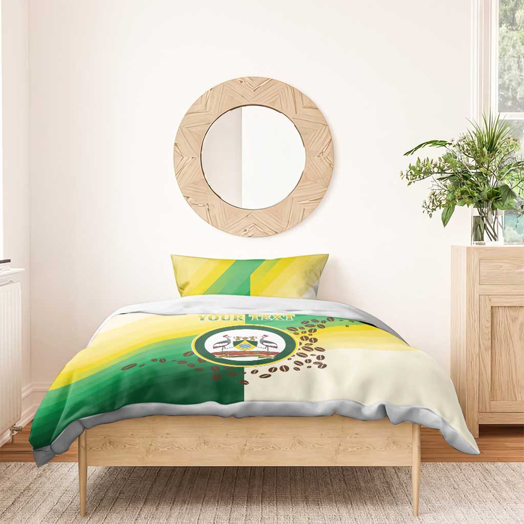 Personalised Nairobi Kenya Bedding Set Coat Of Arms With Coffee LT15