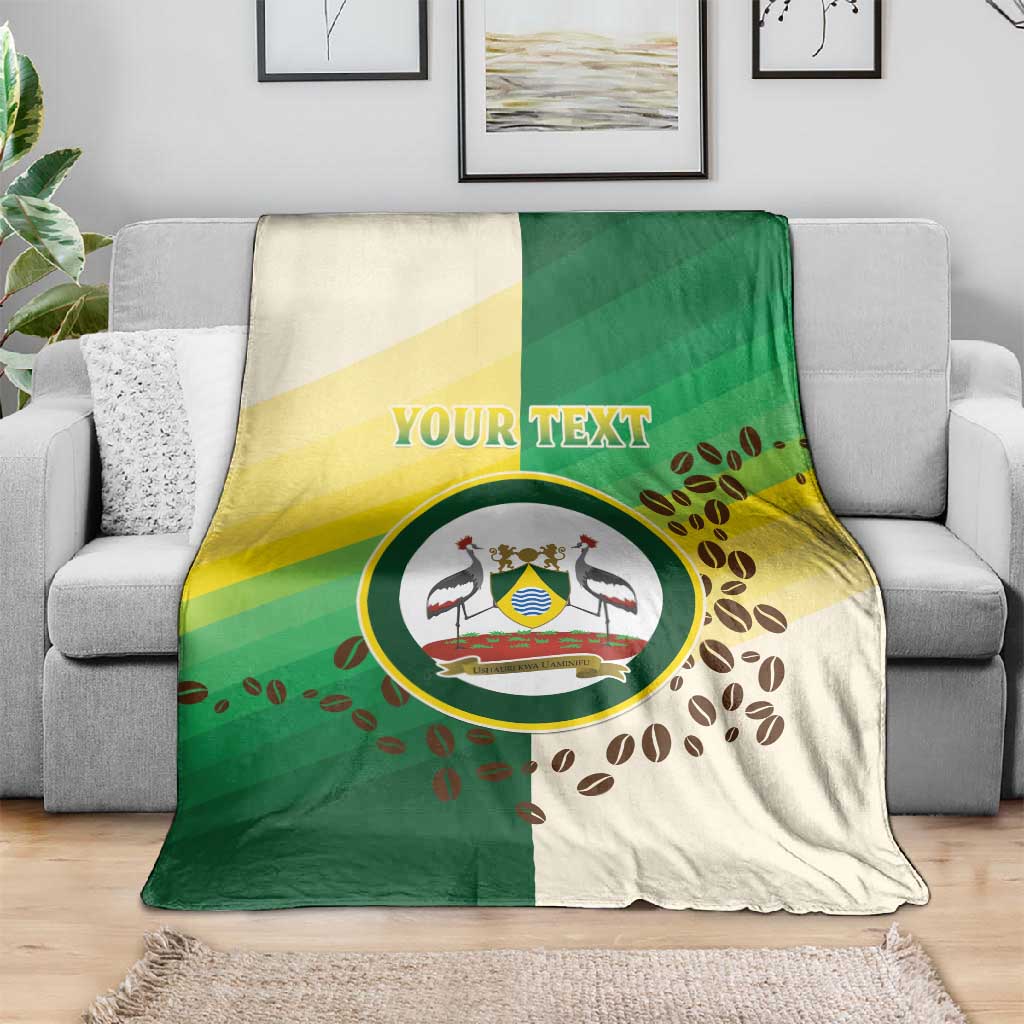 Personalised Nairobi Kenya Blanket Coat Of Arms With Coffee LT15