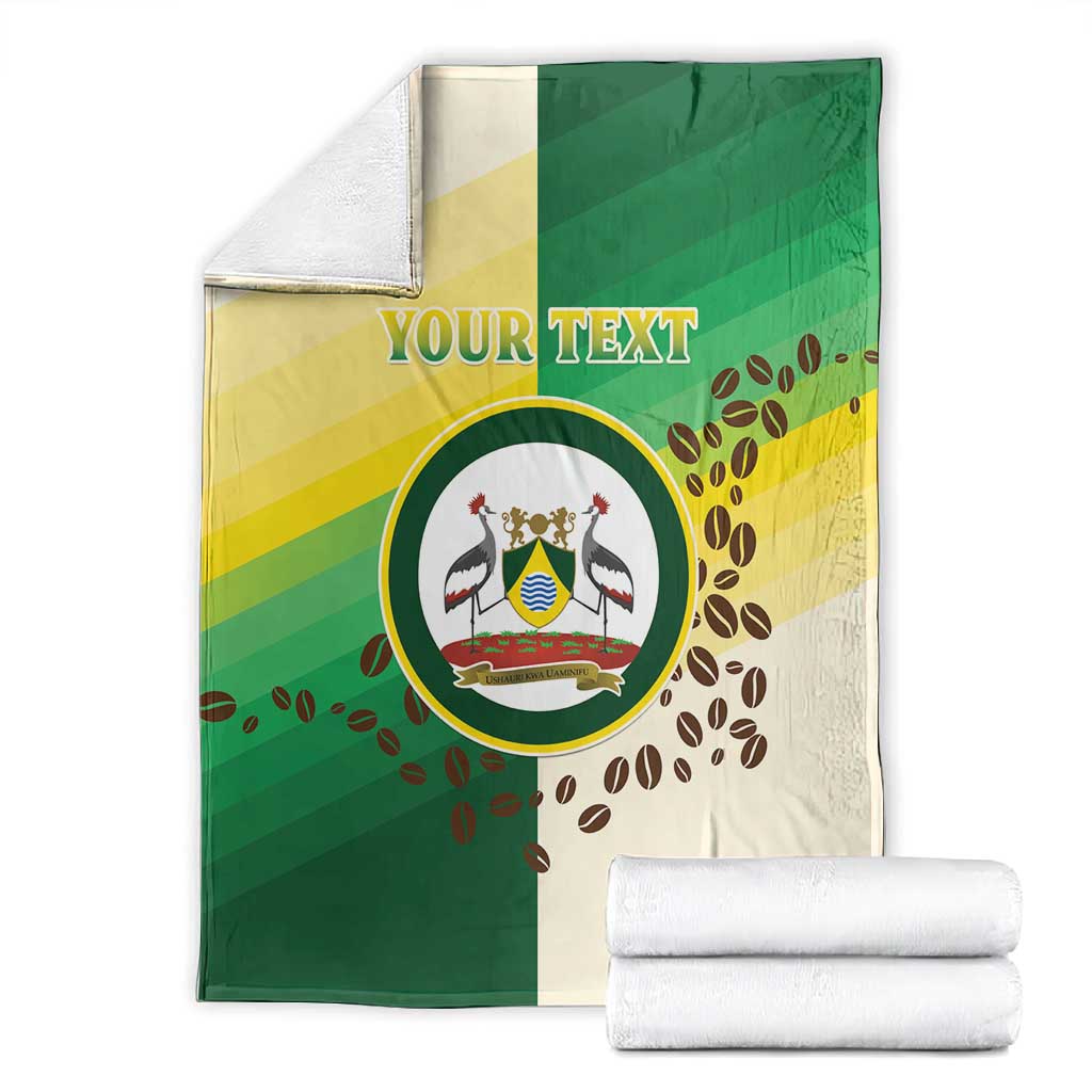 Personalised Nairobi Kenya Blanket Coat Of Arms With Coffee LT15
