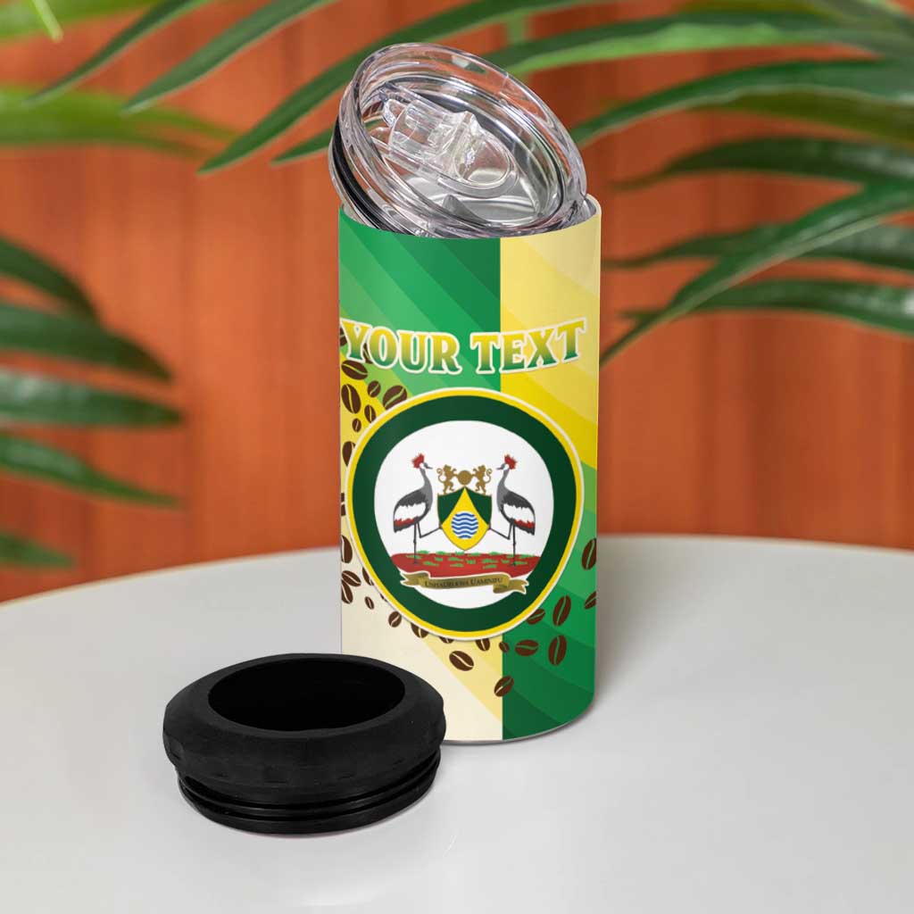 Personalised Nairobi Kenya 4 in 1 Can Cooler Tumbler Coat Of Arms With Coffee LT15