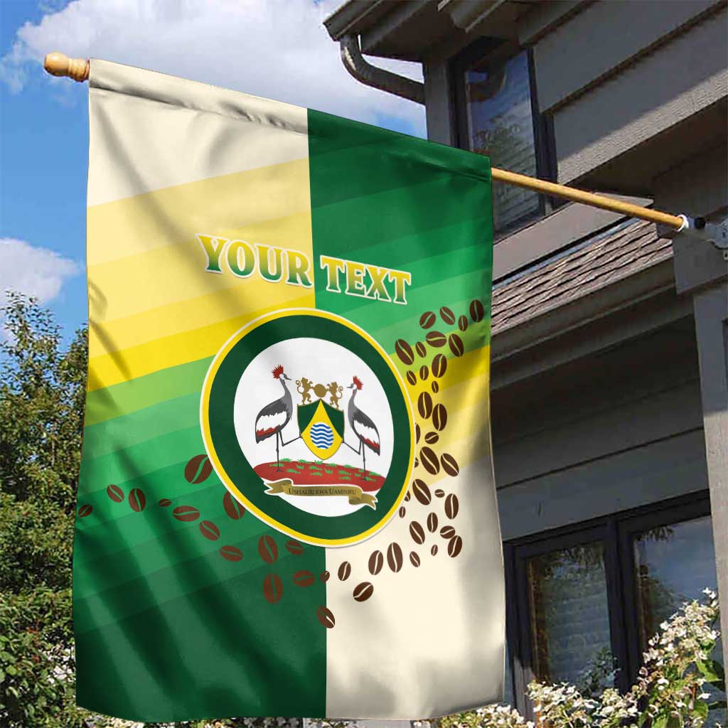 Personalised Nairobi Kenya Garden Flag Coat Of Arms With Coffee LT15