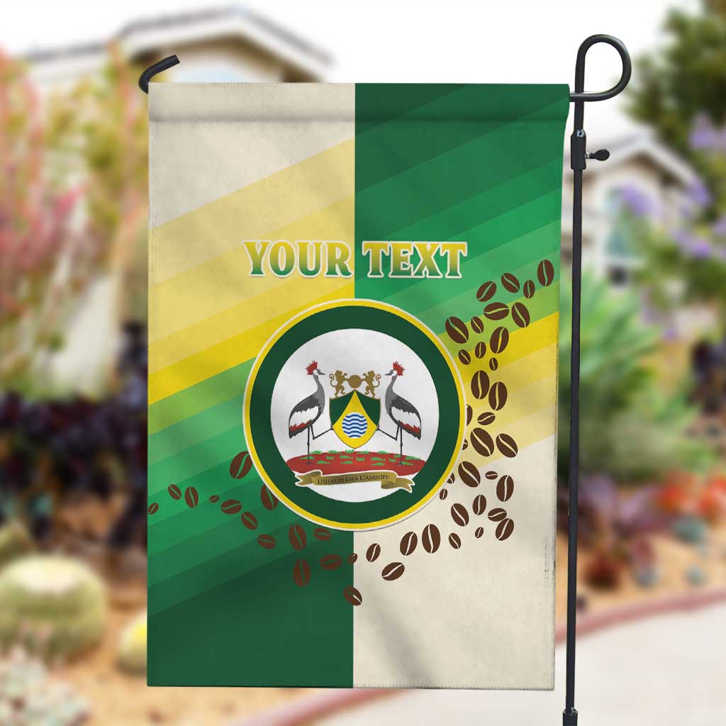 Personalised Nairobi Kenya Garden Flag Coat Of Arms With Coffee LT15