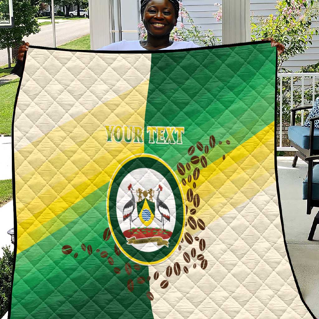Personalised Nairobi Kenya Quilt Coat Of Arms With Coffee LT15