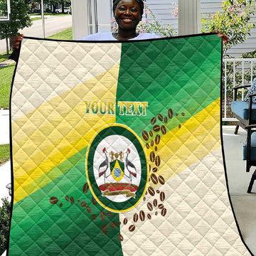 Personalised Nairobi Kenya Quilt Coat Of Arms With Coffee LT15