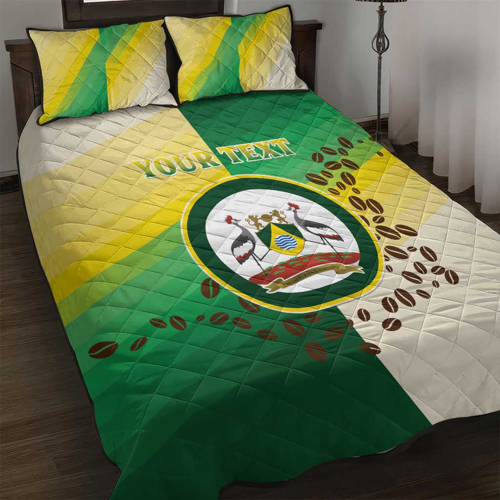 Personalised Nairobi Kenya Quilt Bed Set Coat Of Arms With Coffee LT15