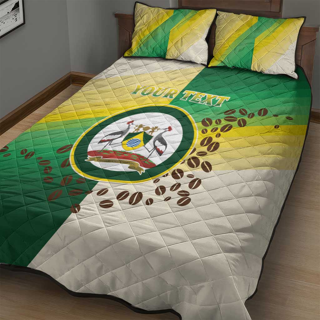 Personalised Nairobi Kenya Quilt Bed Set Coat Of Arms With Coffee LT15
