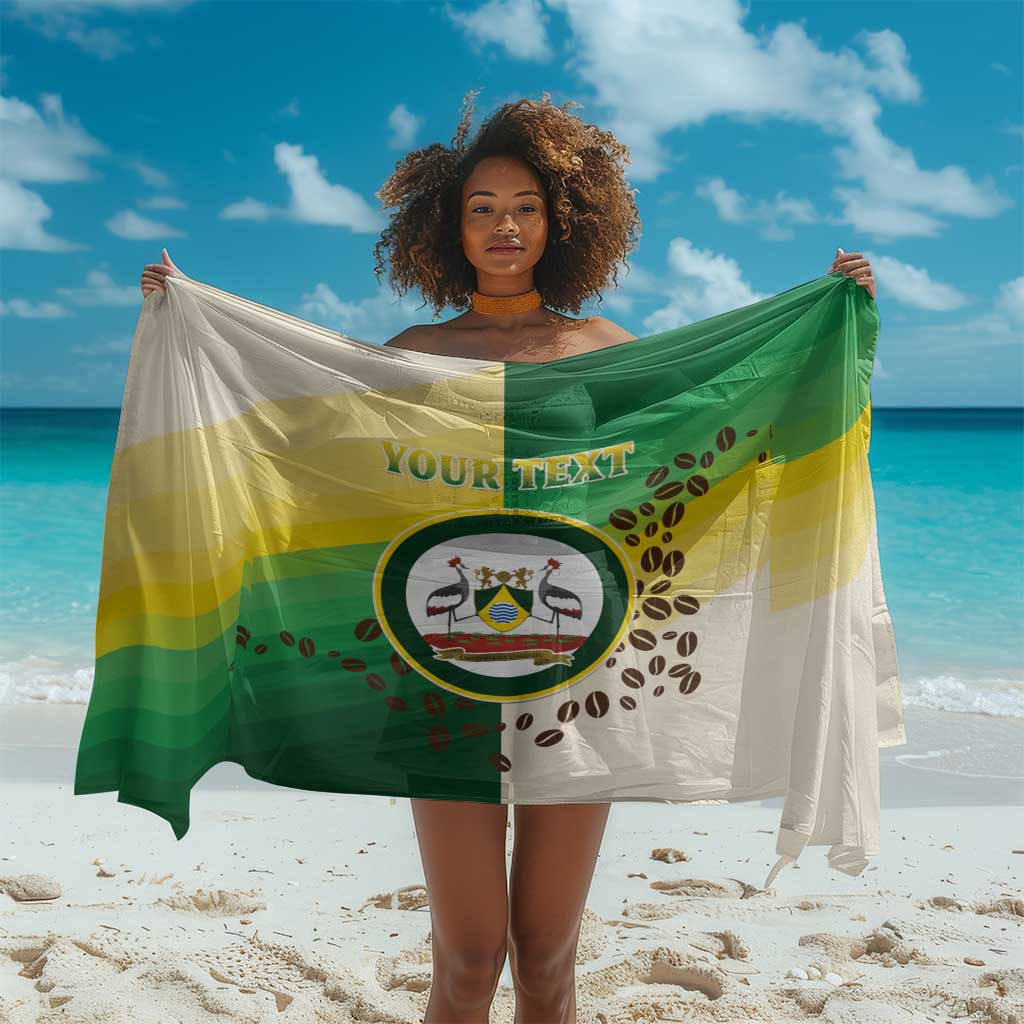 Personalised Nairobi Kenya Sarong Coat Of Arms With Coffee LT15
