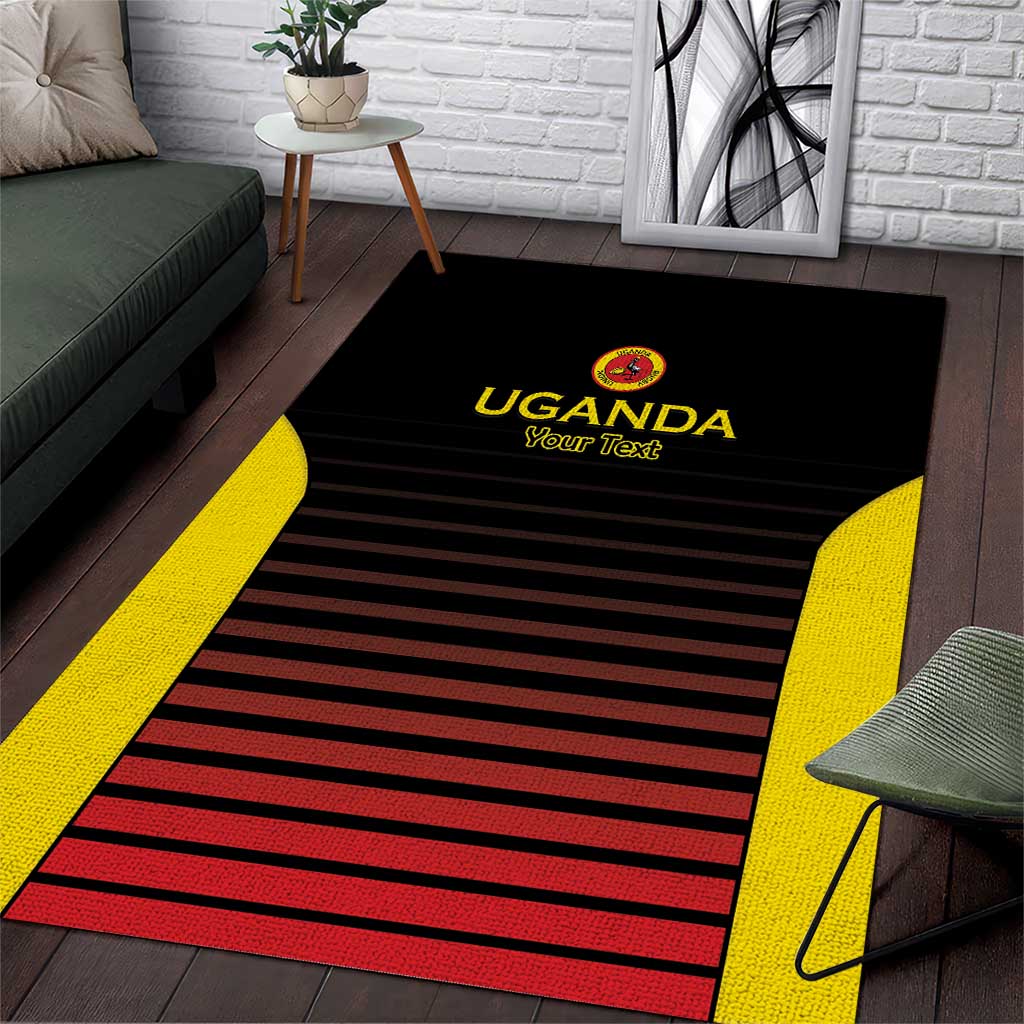 Jamhuri ya Uganda Rugby Custom Area Rug Go Champions Cranes LT15