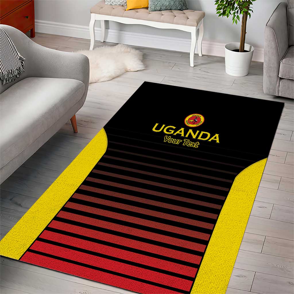 Jamhuri ya Uganda Rugby Custom Area Rug Go Champions Cranes LT15