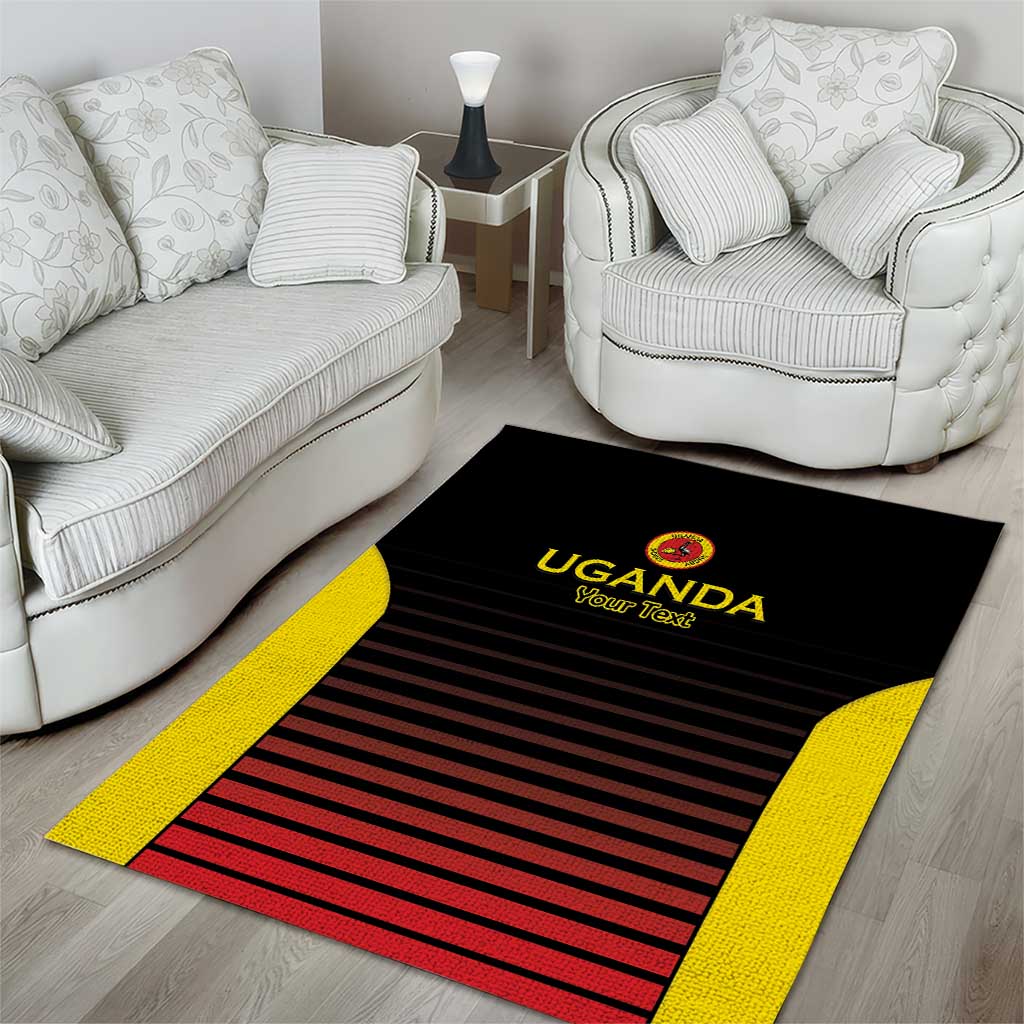 Jamhuri ya Uganda Rugby Custom Area Rug Go Champions Cranes LT15