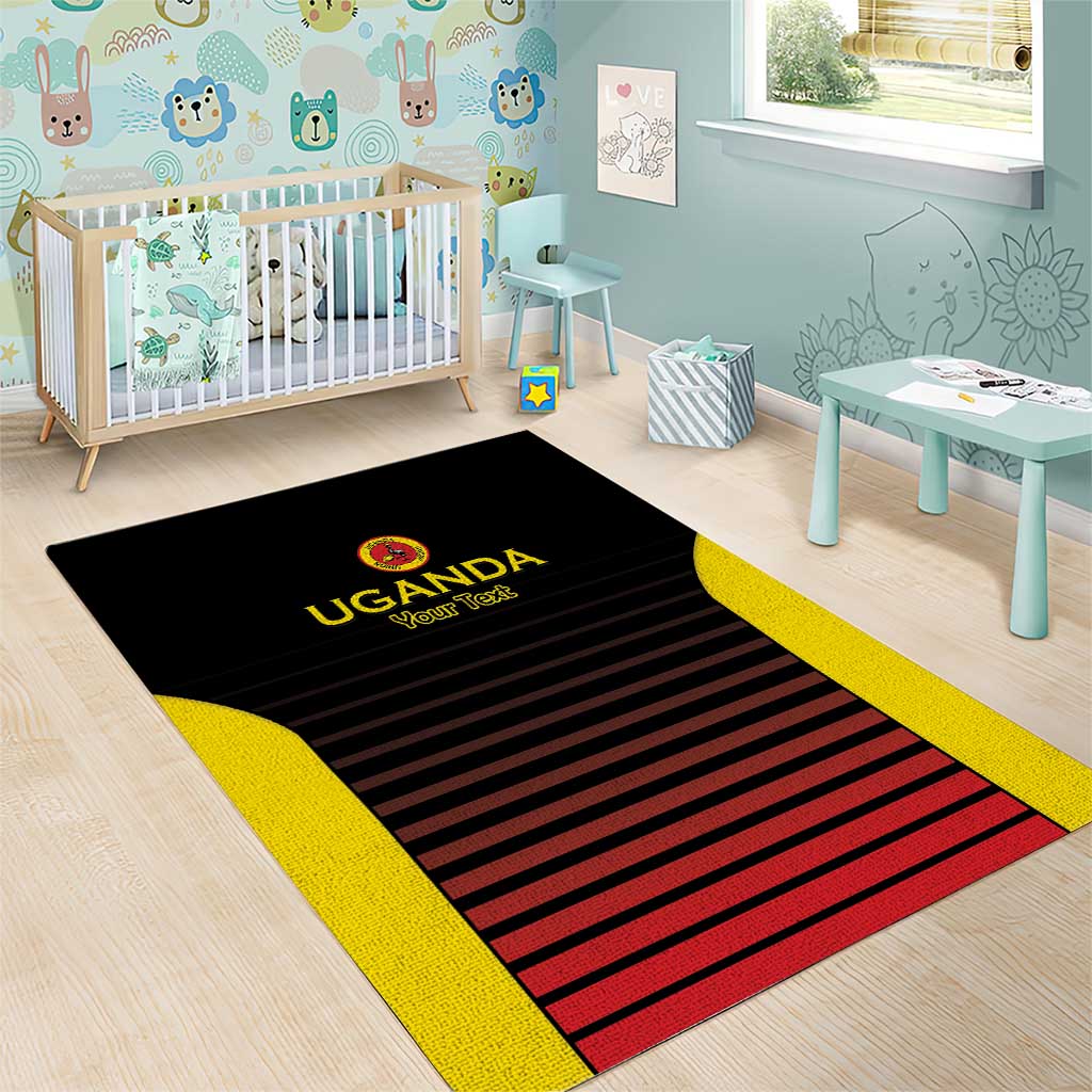 Jamhuri ya Uganda Rugby Custom Area Rug Go Champions Cranes LT15