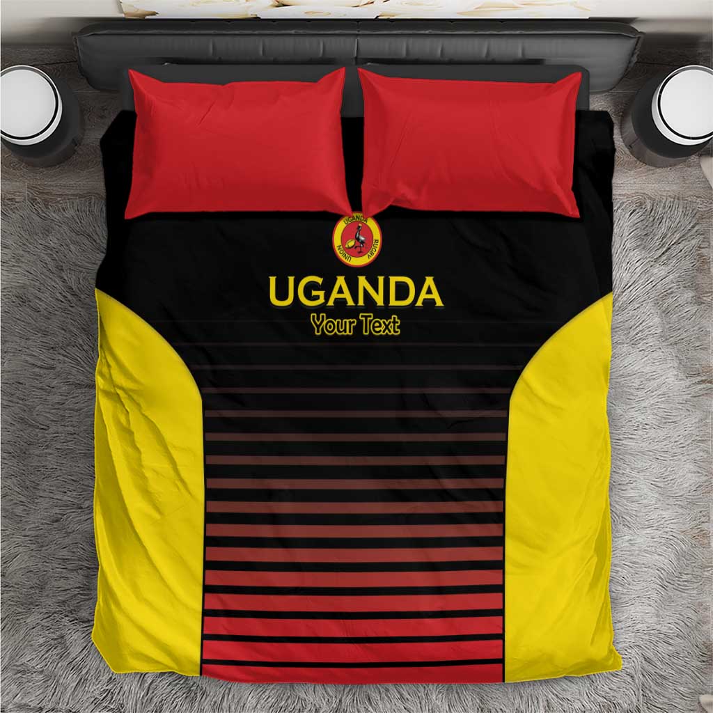 Jamhuri ya Uganda Rugby Custom Bedding Set Go Champions Cranes LT15