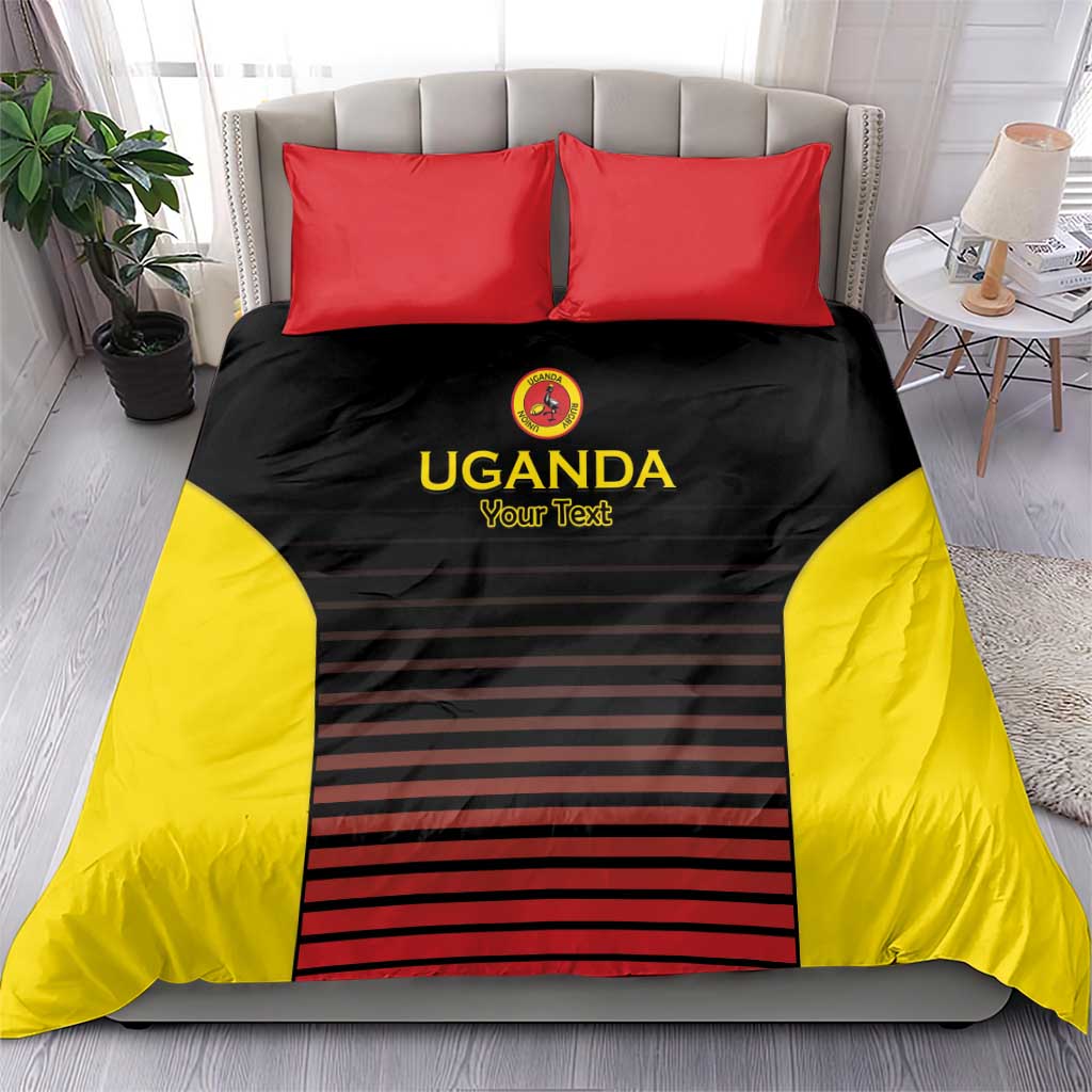Jamhuri ya Uganda Rugby Custom Bedding Set Go Champions Cranes LT15