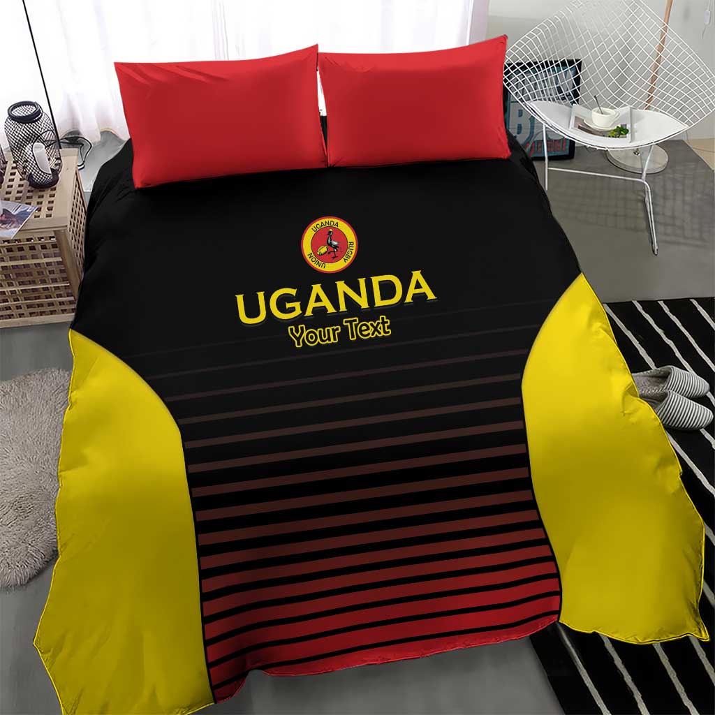 Jamhuri ya Uganda Rugby Custom Bedding Set Go Champions Cranes LT15