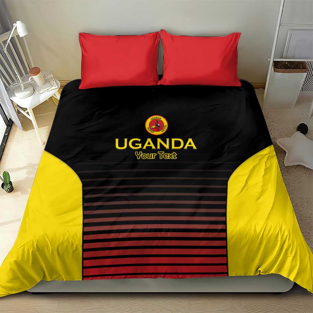 Jamhuri ya Uganda Rugby Custom Bedding Set Go Champions Cranes LT15