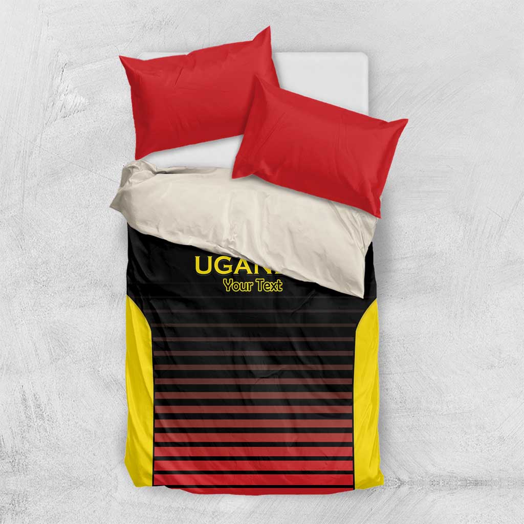 Jamhuri ya Uganda Rugby Custom Bedding Set Go Champions Cranes LT15