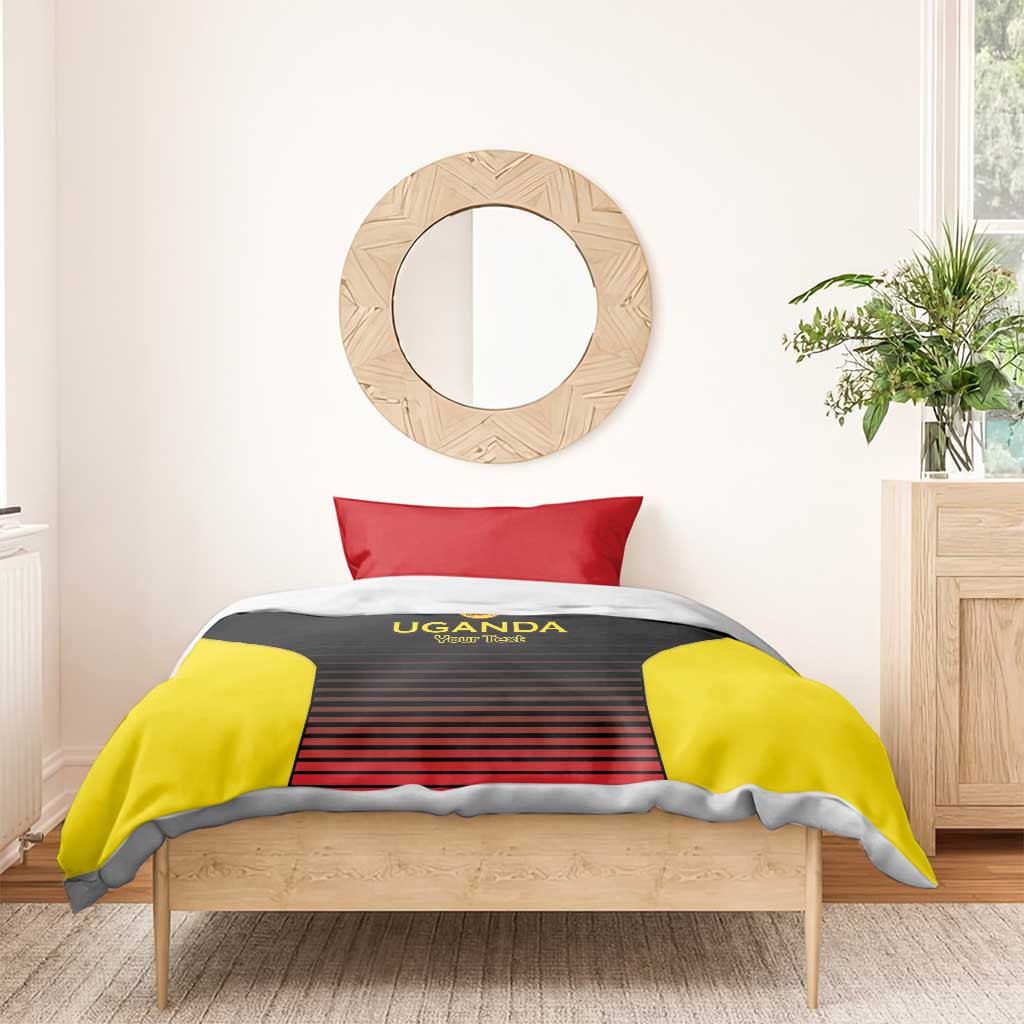 Jamhuri ya Uganda Rugby Custom Bedding Set Go Champions Cranes LT15