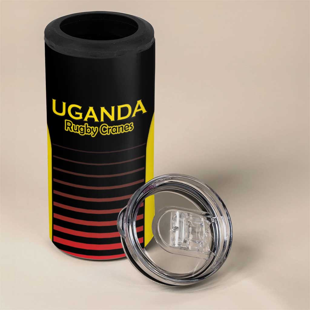 Jamhuri ya Uganda Rugby Custom 4 in 1 Can Cooler Tumbler Go Champions Cranes LT15