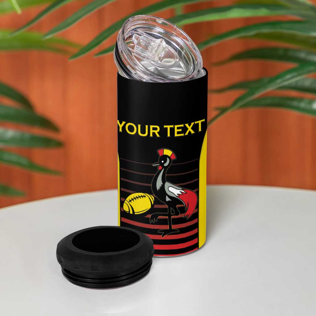 Jamhuri ya Uganda Rugby Custom 4 in 1 Can Cooler Tumbler Go Champions Cranes LT15