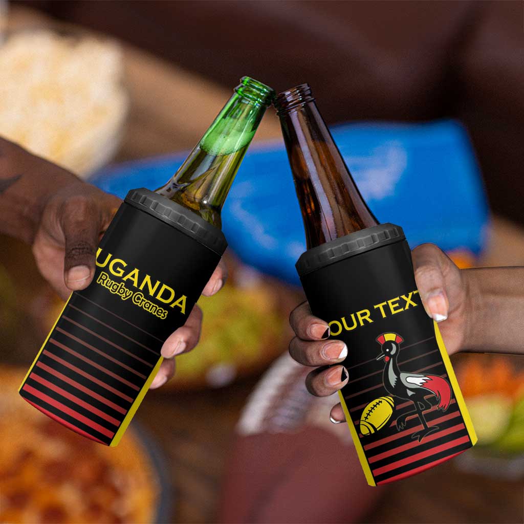 Jamhuri ya Uganda Rugby Custom 4 in 1 Can Cooler Tumbler Go Champions Cranes LT15