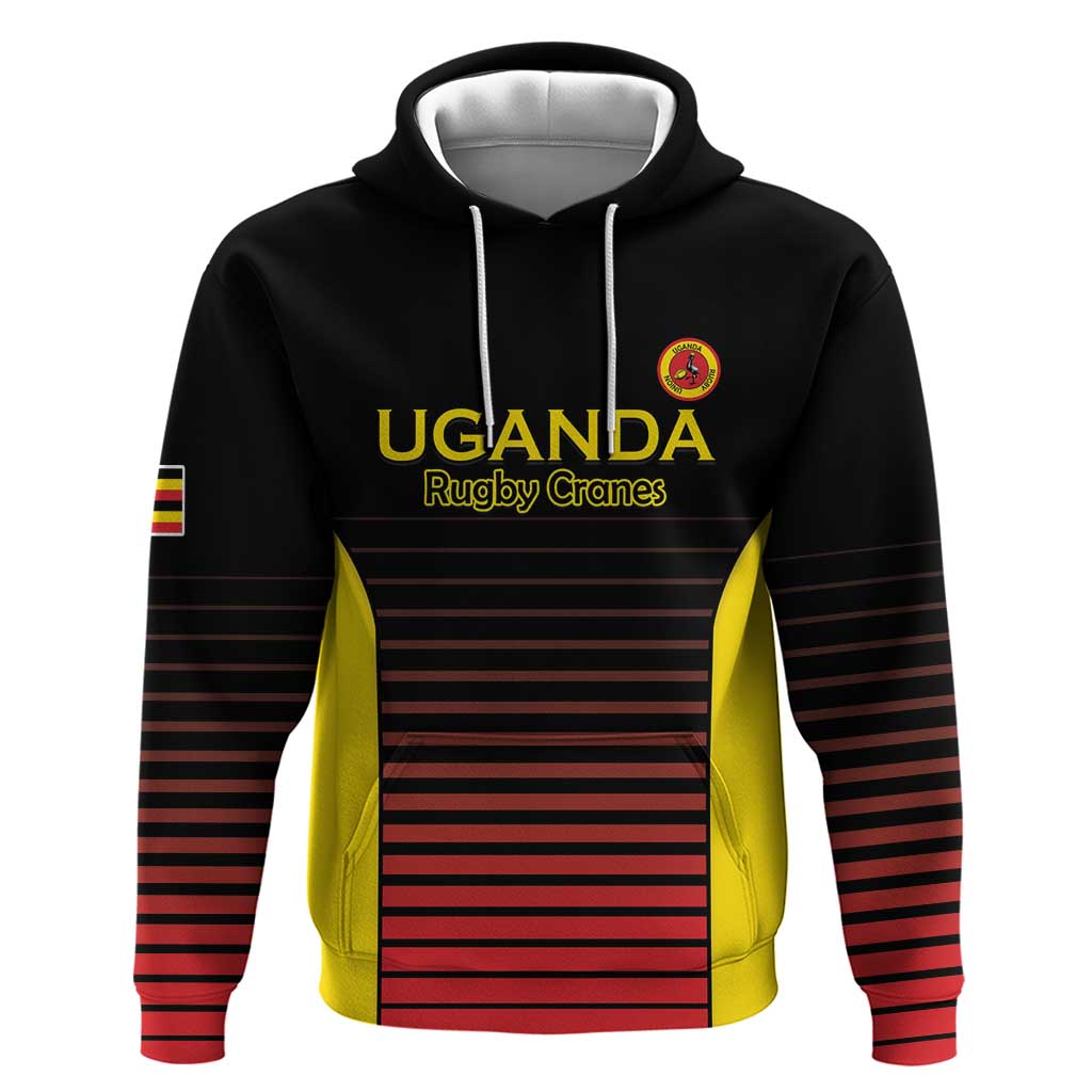Uganda Rugby Custom Hoodie Go Cranes LT15