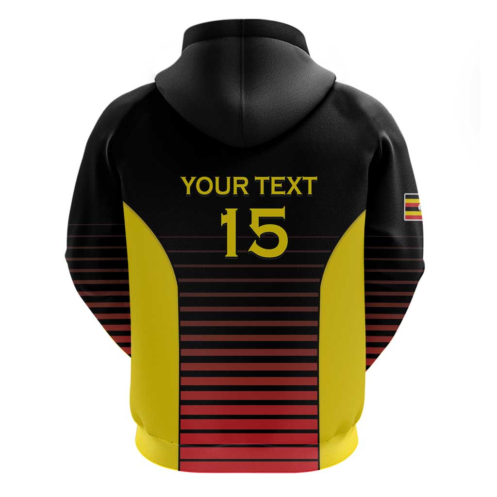 Uganda Rugby Custom Hoodie Go Cranes LT15