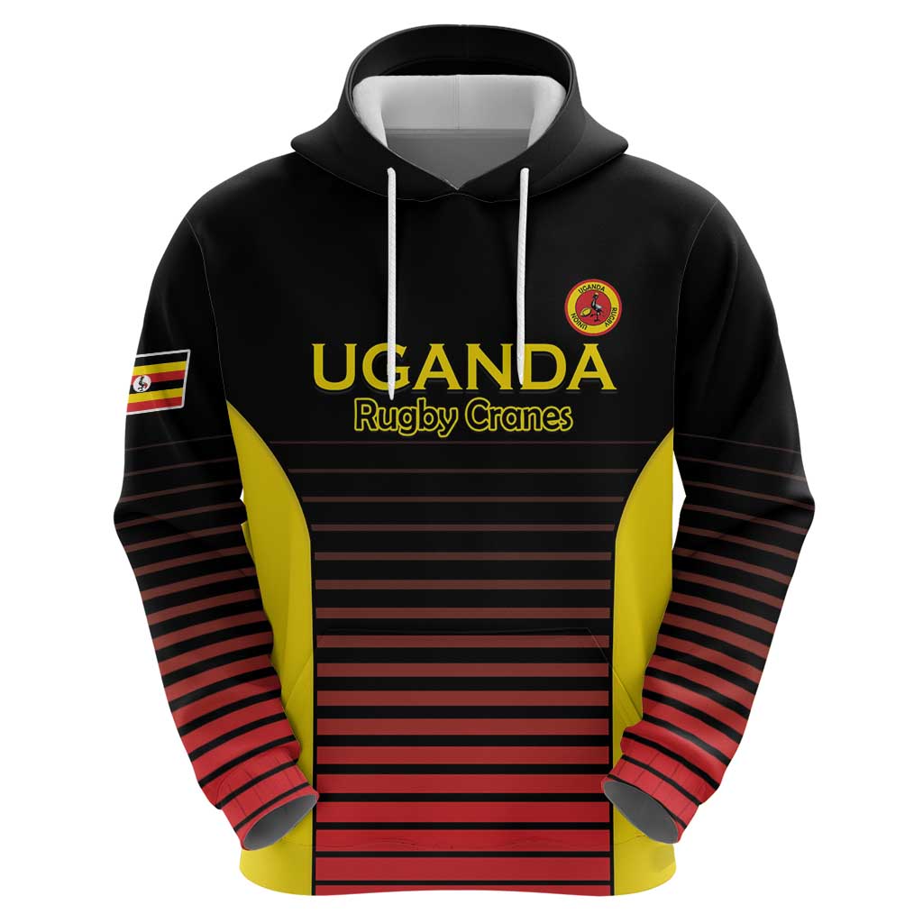 Uganda Rugby Custom Hoodie Go Cranes LT15