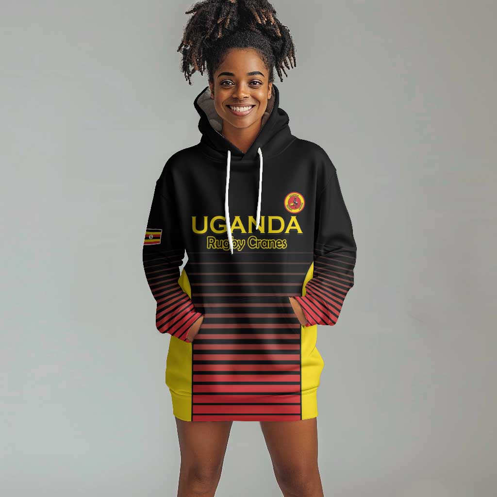 Jamhuri ya Uganda Rugby Custom Hoodie Dress Go Champions Cranes LT15