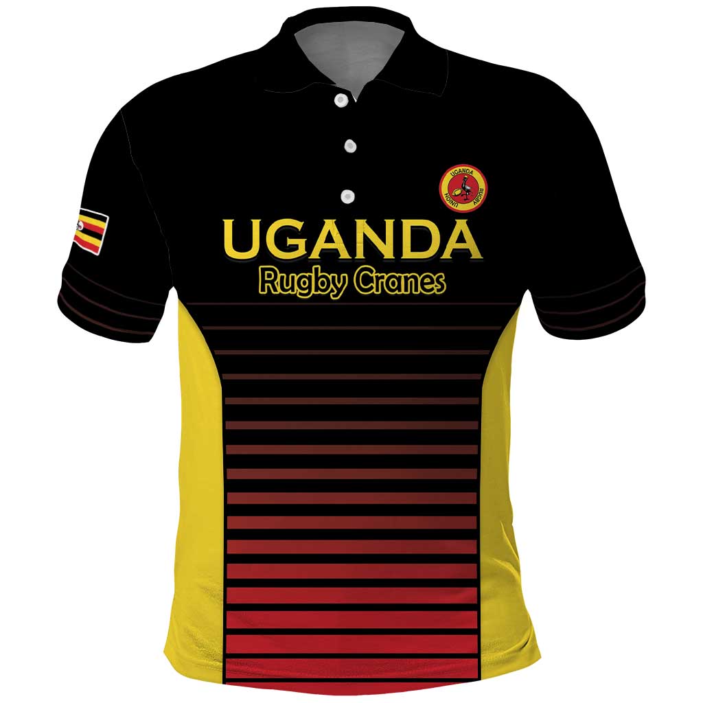 Uganda Rugby Custom Polo Shirt Go Cranes LT15