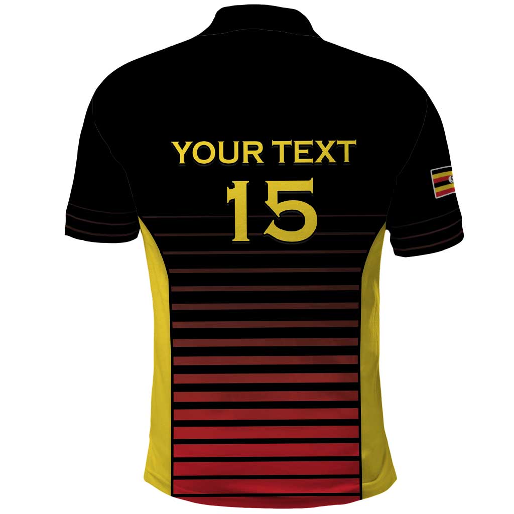 Uganda Rugby Custom Polo Shirt Go Cranes LT15