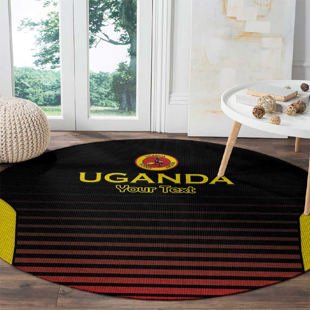Jamhuri ya Uganda Rugby Custom Round Carpet Go Champions Cranes LT15