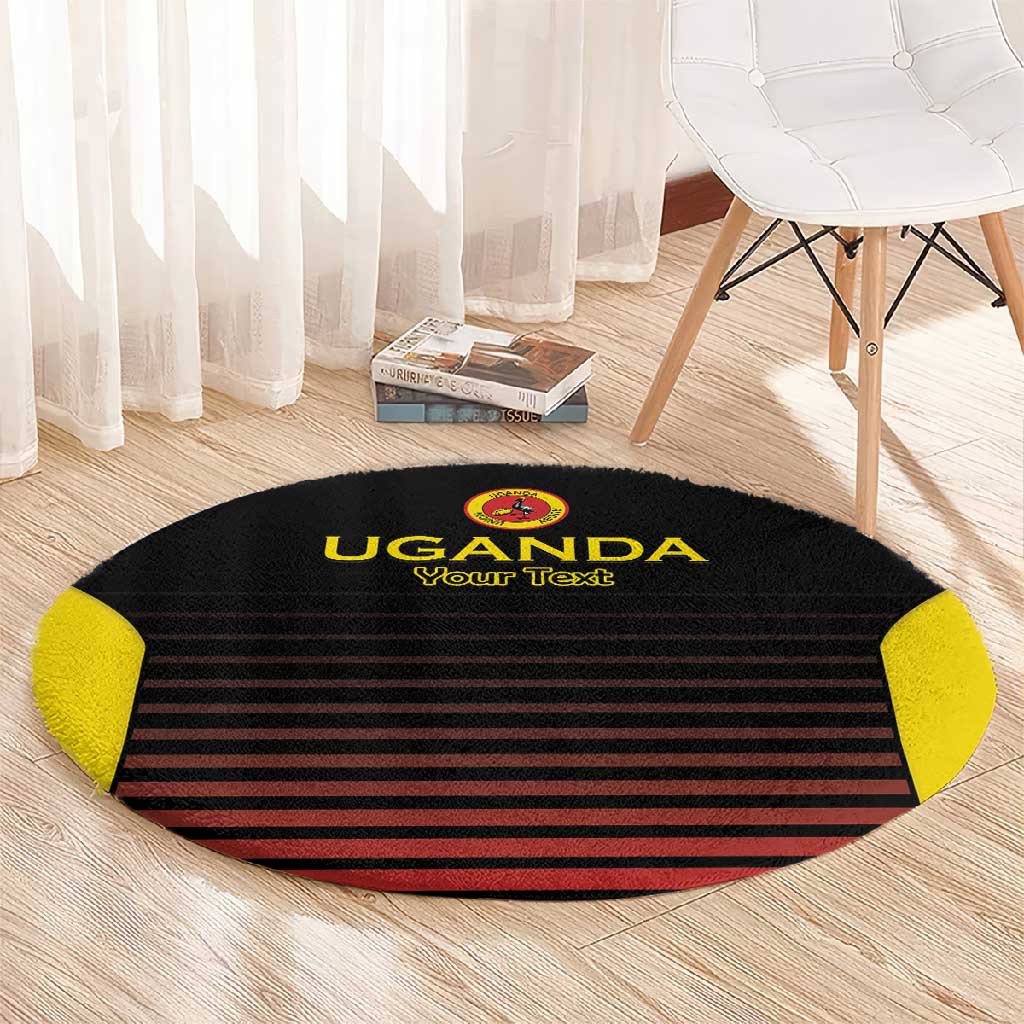 Jamhuri ya Uganda Rugby Custom Round Carpet Go Champions Cranes LT15