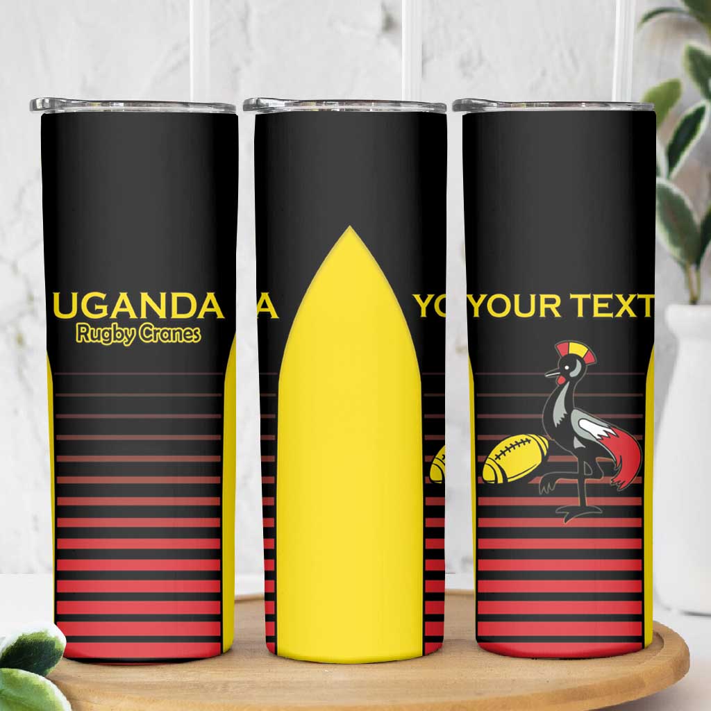 Jamhuri ya Uganda Rugby Custom Skinny Tumbler Go Champions Cranes LT15