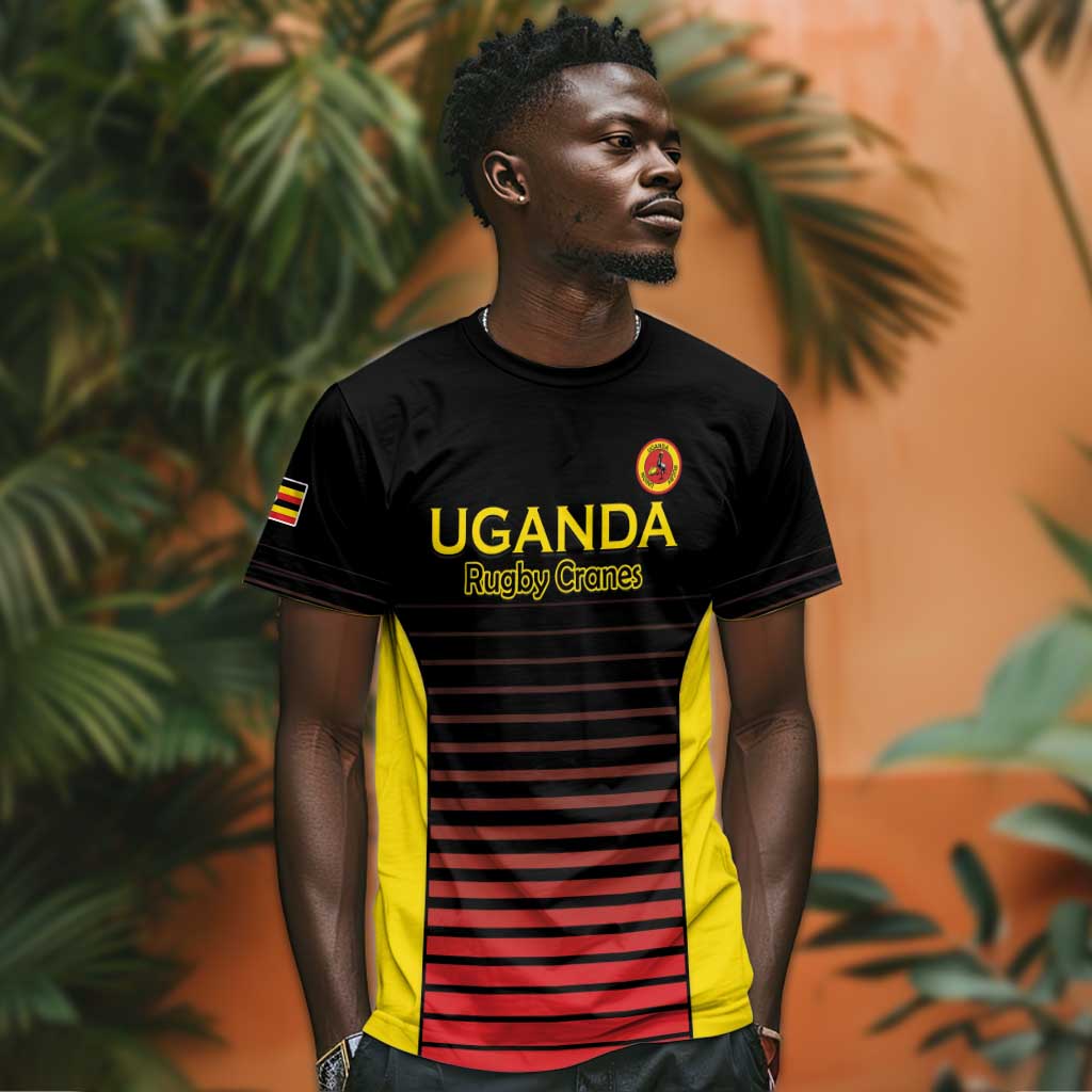 Jamhuri ya Uganda Rugby Custom T shirt Go Champions Cranes LT15