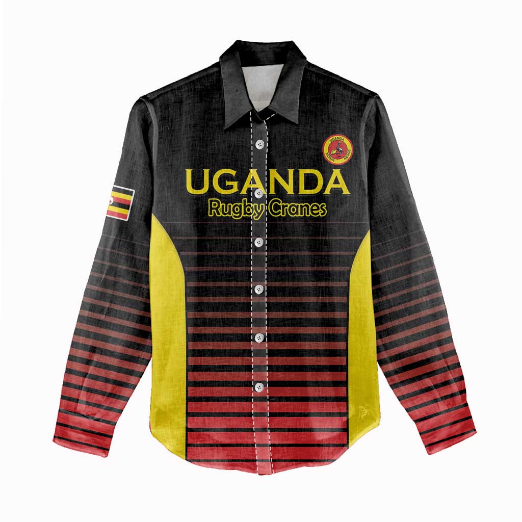 Jamhuri ya Uganda Rugby Custom Women Casual Shirt Go Champions Cranes LT15