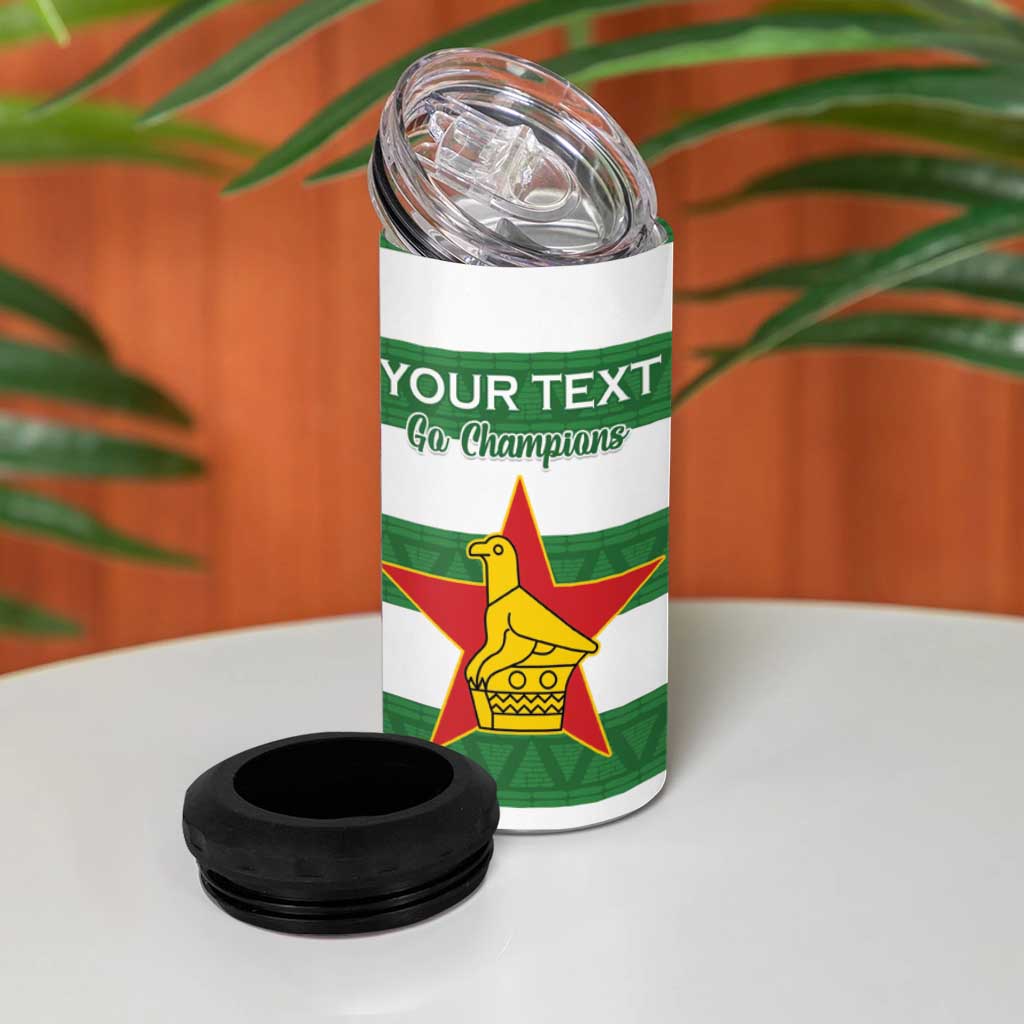Nyika yeZimbabwe Rugby Custom 4 in 1 Can Cooler Tumbler Come On Sables LT15