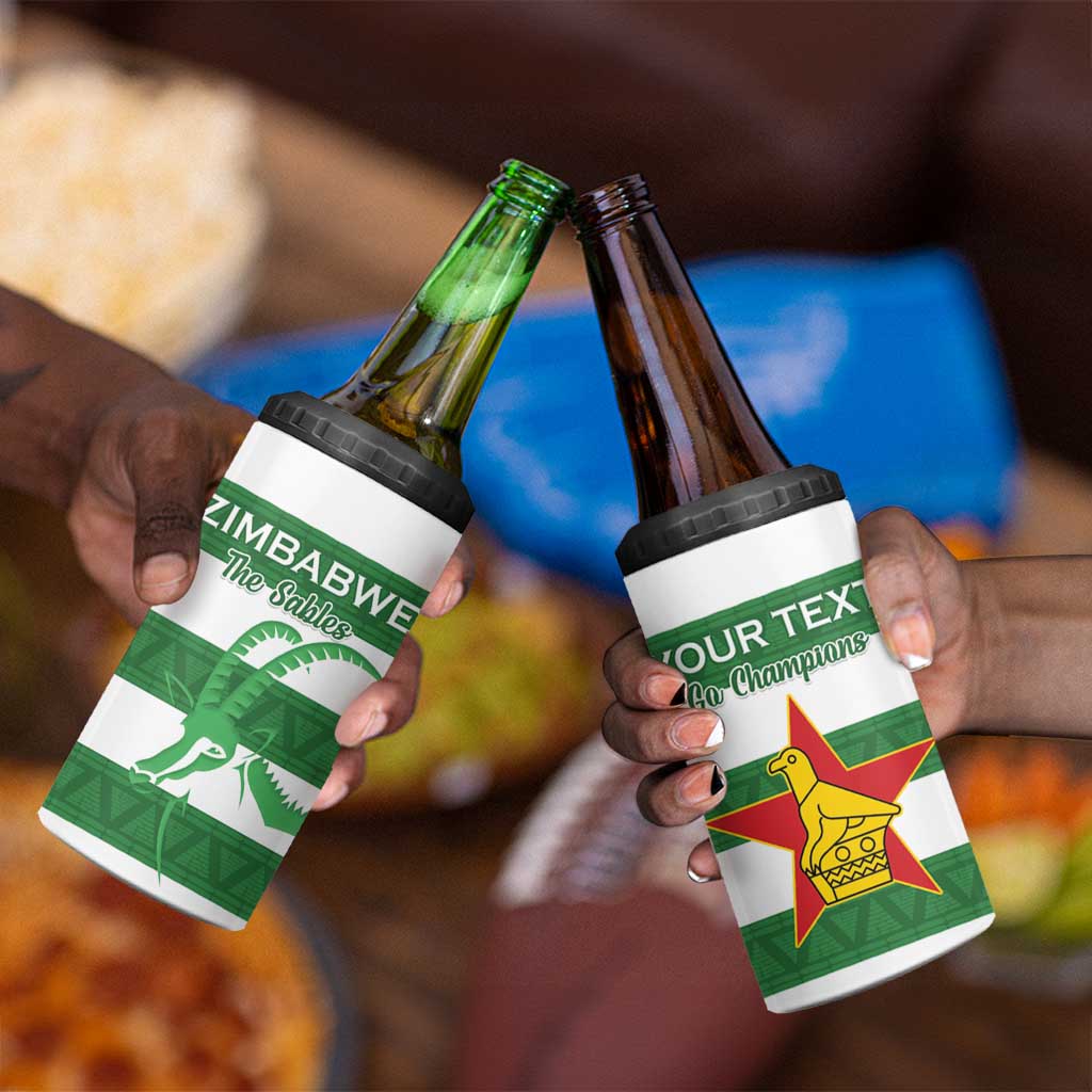 Nyika yeZimbabwe Rugby Custom 4 in 1 Can Cooler Tumbler Come On Sables LT15