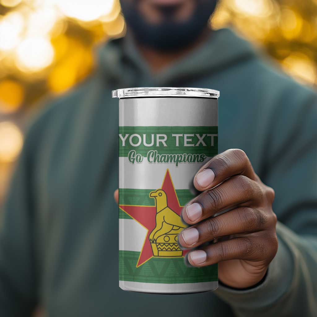 Nyika yeZimbabwe Rugby Custom 4 in 1 Can Cooler Tumbler Come On Sables LT15