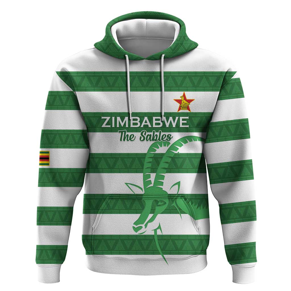 Zimbabwe Rugby Custom Hoodie Go Sables Go LT15