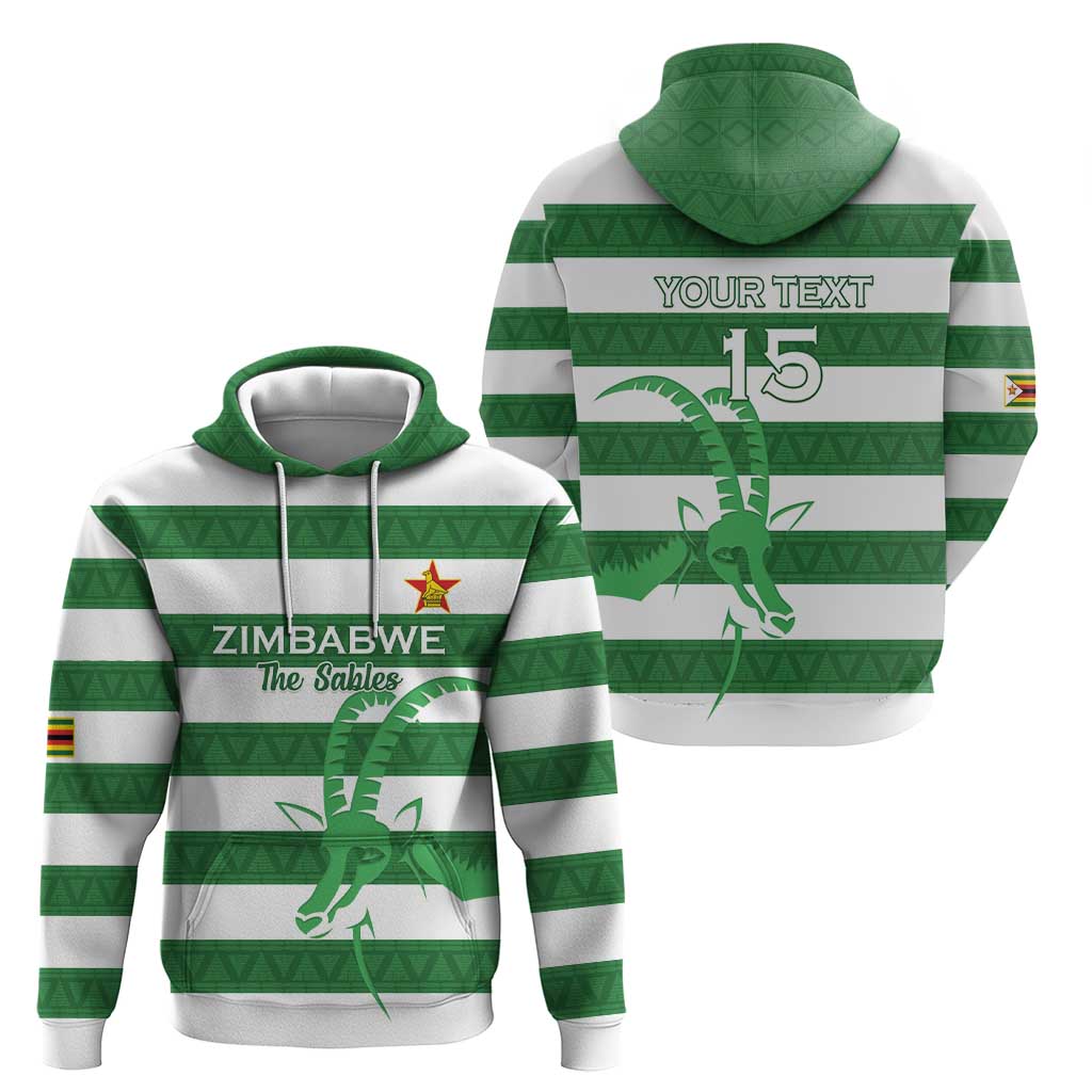 Zimbabwe Rugby Custom Hoodie Go Sables Go LT15