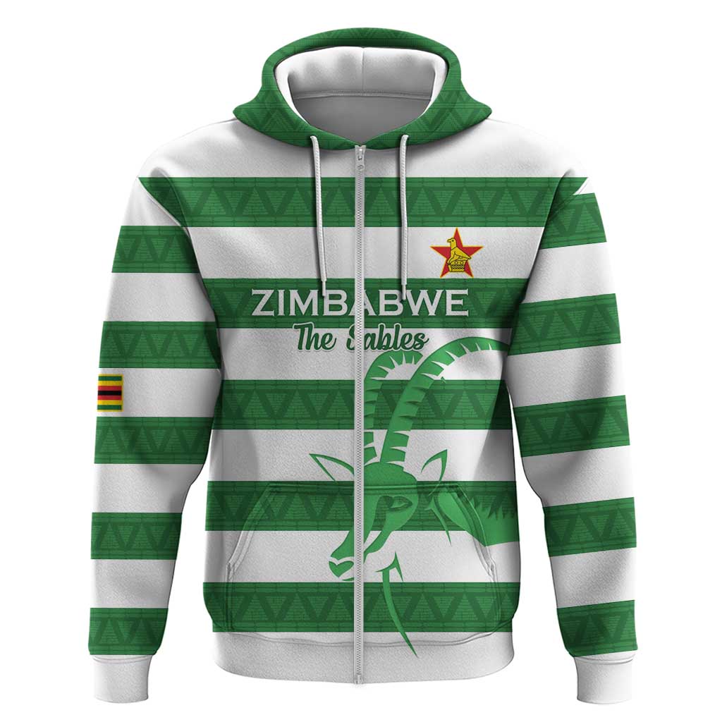 Zimbabwe Rugby Custom Hoodie Go Sables Go LT15