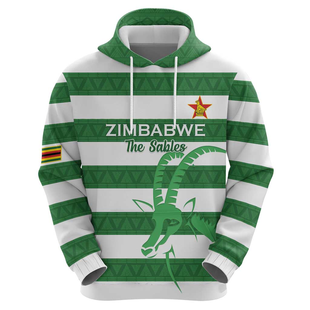 Zimbabwe Rugby Custom Hoodie Go Sables Go LT15